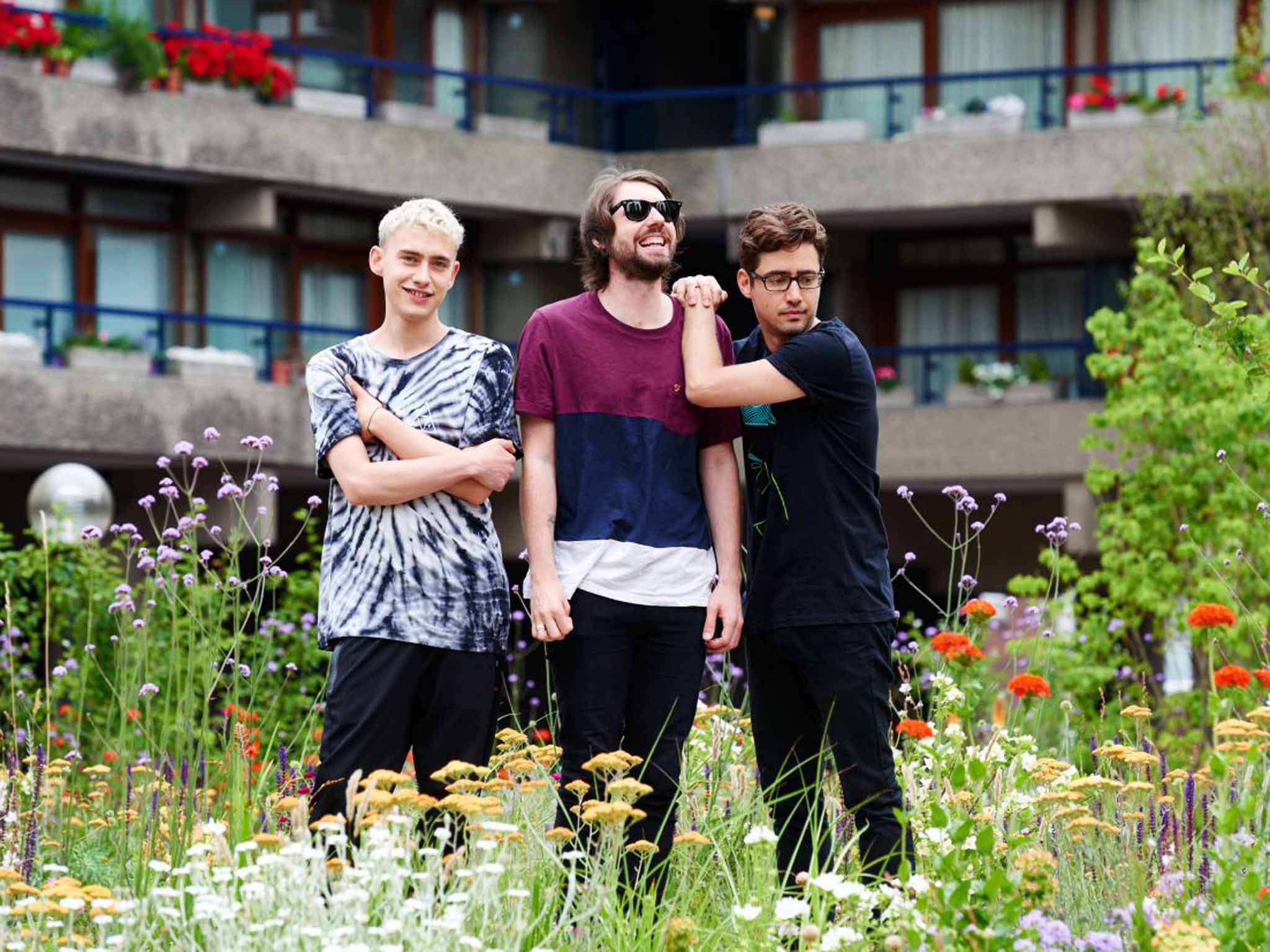 Frontman Olly Alexander, bassist Mikey Goldsworthy and
synth player Emre Turkmen of Years and Years