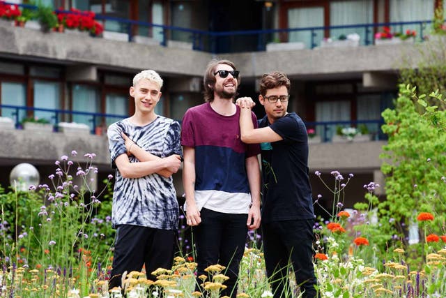 Frontman Olly Alexander, bassist Mikey Goldsworthy and
synth player Emre Turkmen of Years and Years