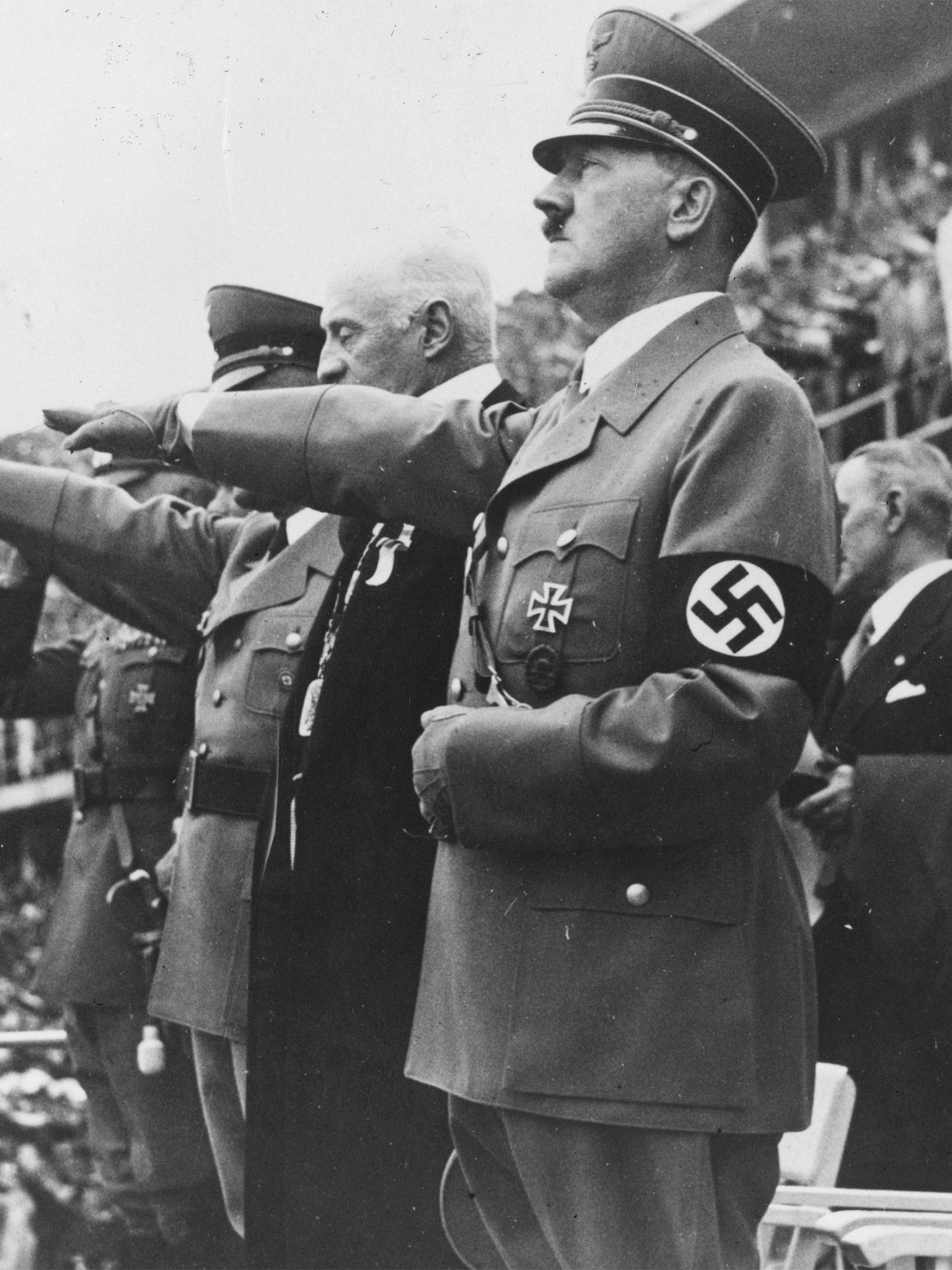 Adolf Hitler at the 1936 Games (Getty)