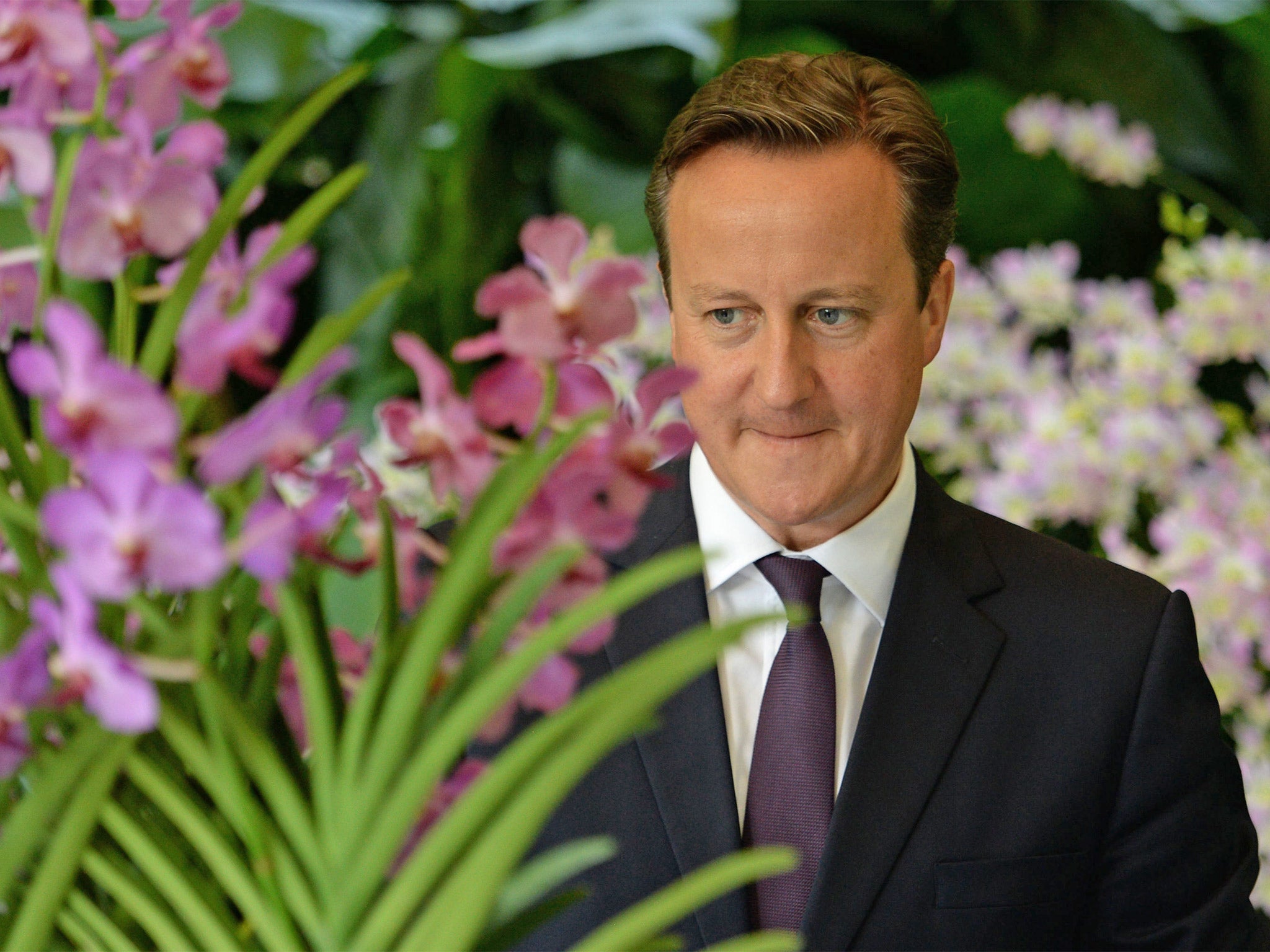 David Cameron visits Singapore Botanical Gardens