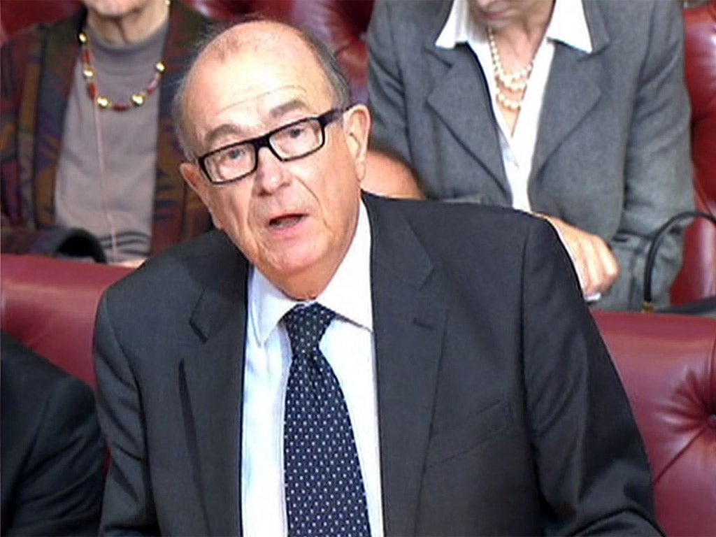 Lord Sewel speaking in the House of Lords earlier this year