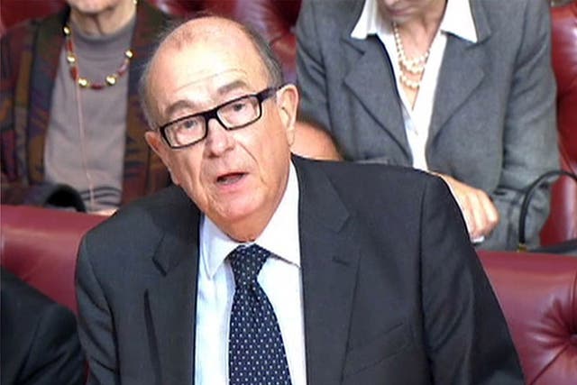 Lord Sewel speaking in the House of Lords earlier this year