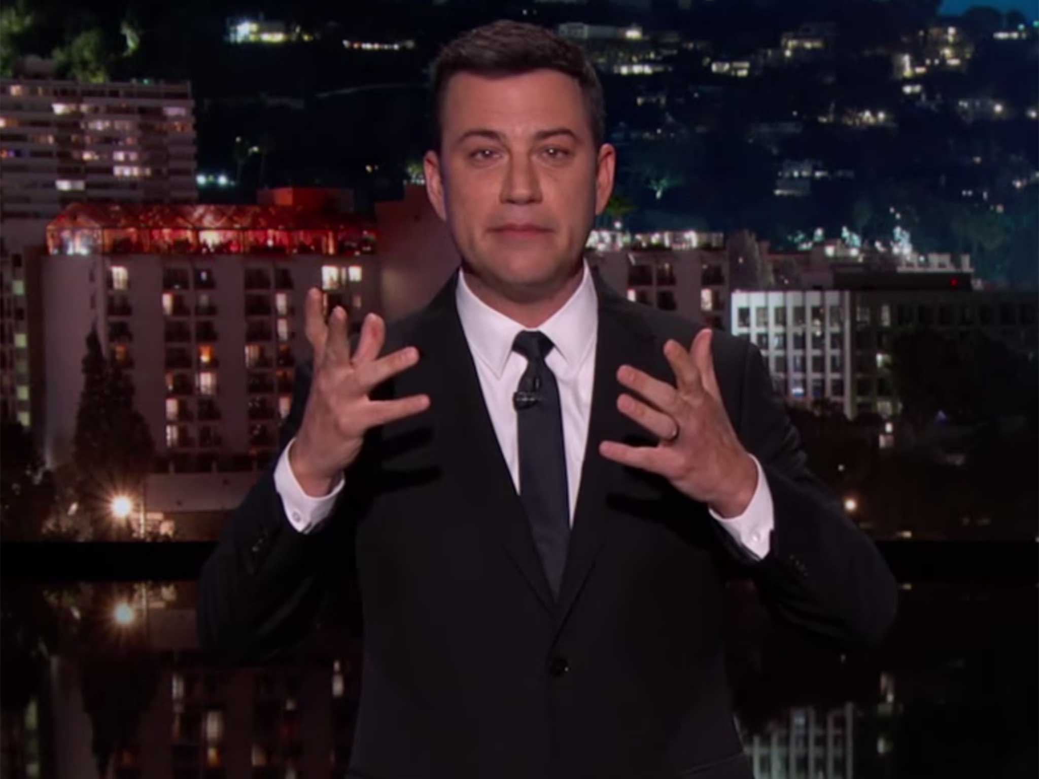 Kimmel breaks down during his show over Cecil the Lion