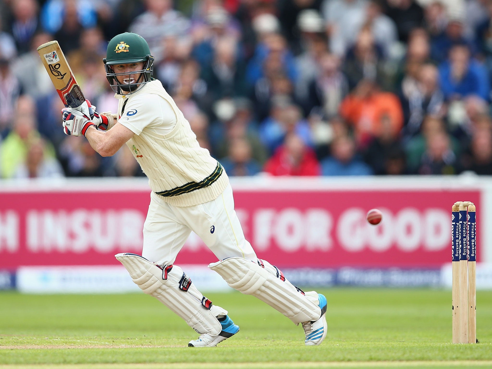 Chris Rogers reached his 50 despite the Australian collapse around him