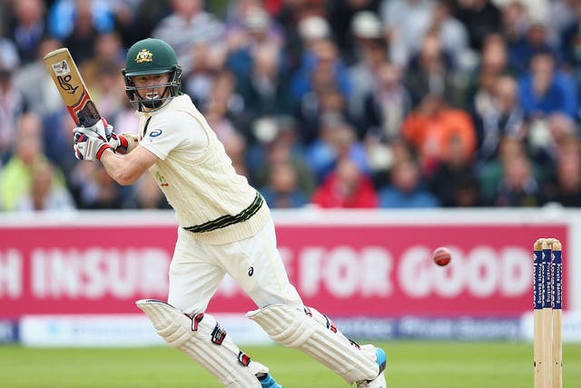 Chris Rogers reached his 50 despite the Australian collapse around him