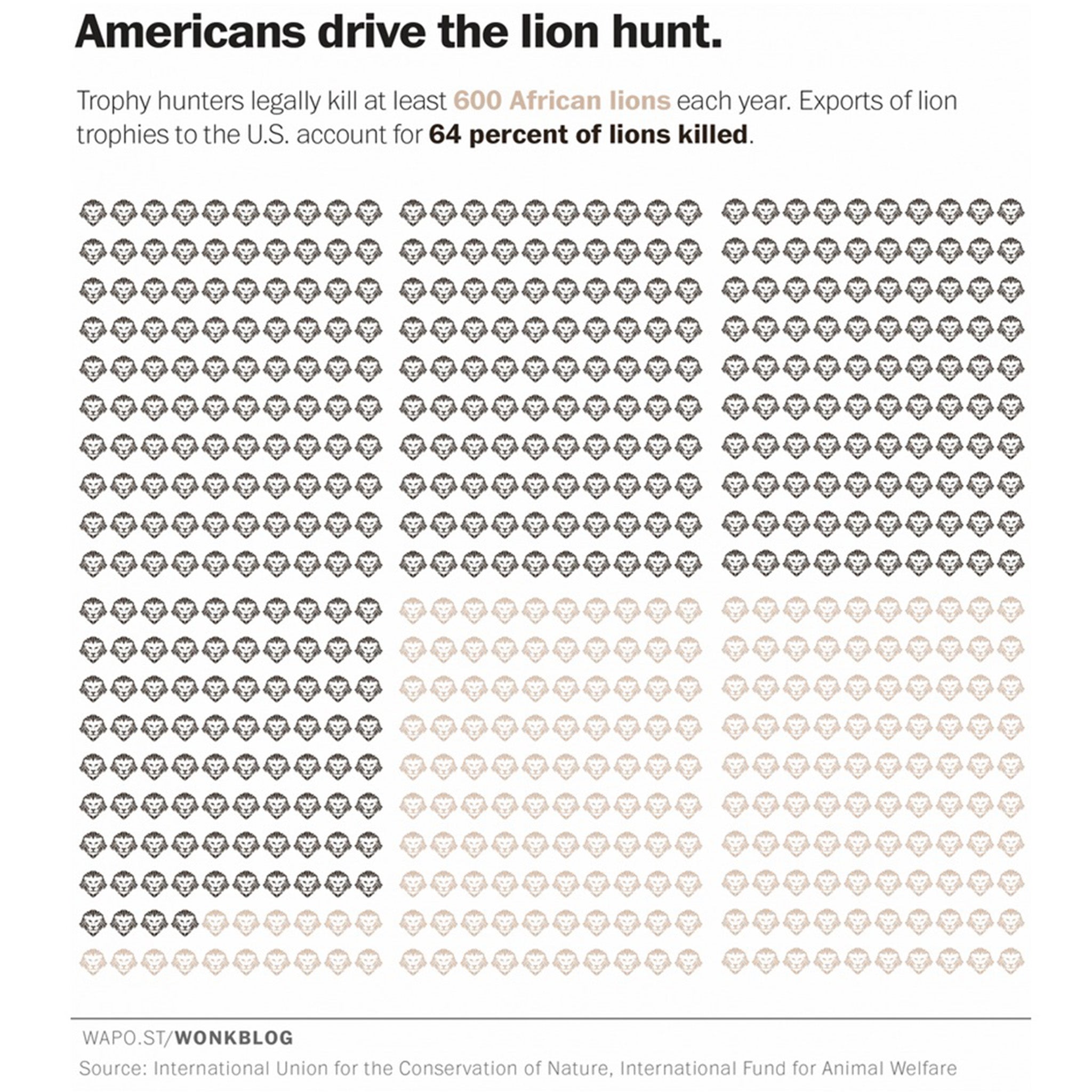 How rich American tourists legally kill hundreds of lions each year ...