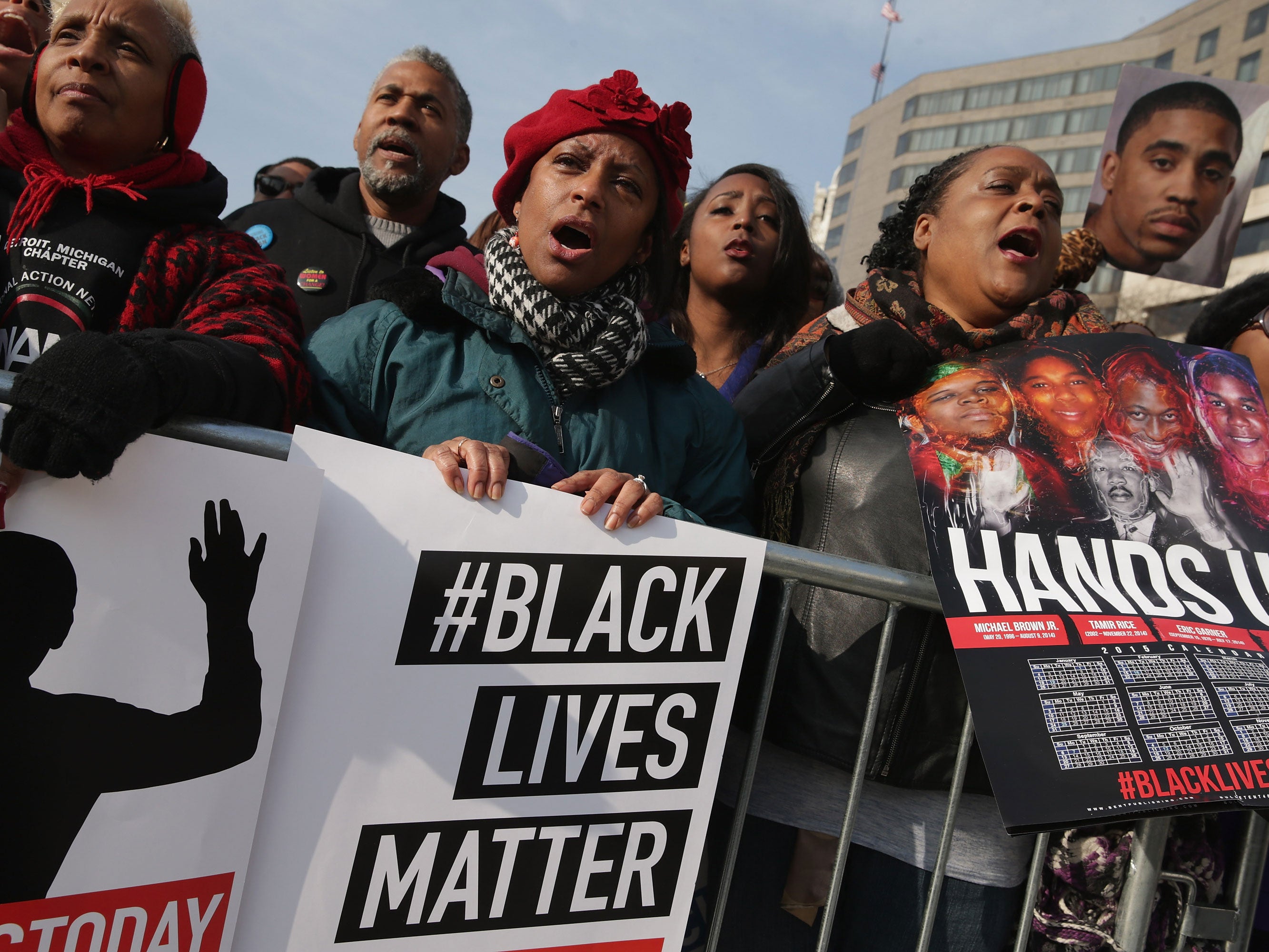 Thousands of people gathered in Washington, DC for the 'Justice For All' rally and march against police brutality and the killing of unarmed black men by police