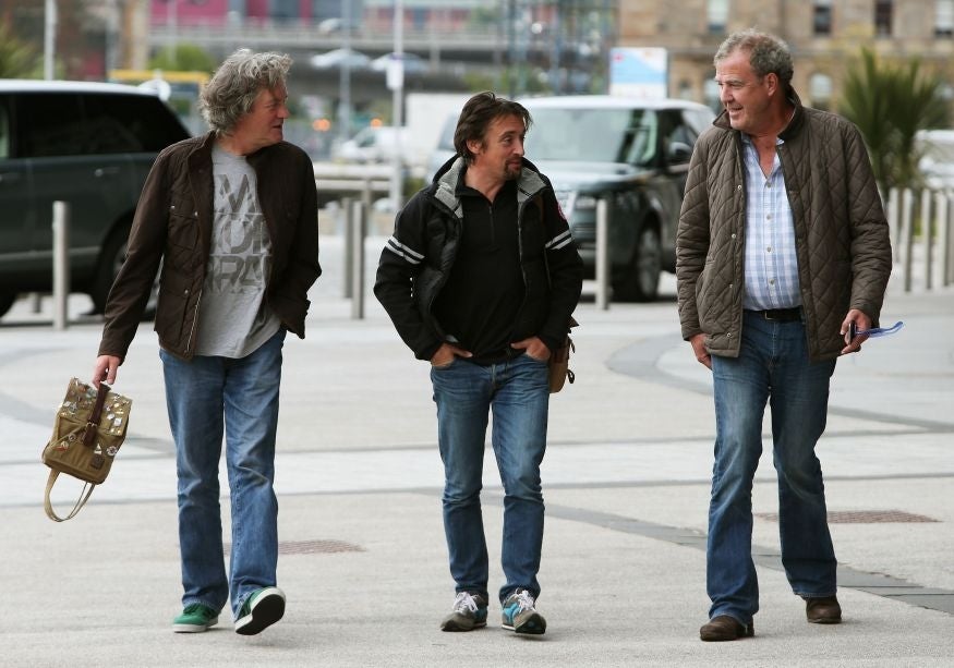 James May, Richard Hammond and Jeremy Clarkson, as the former Top Gear hosts have signed a deal for a new motoring show with Amazon.