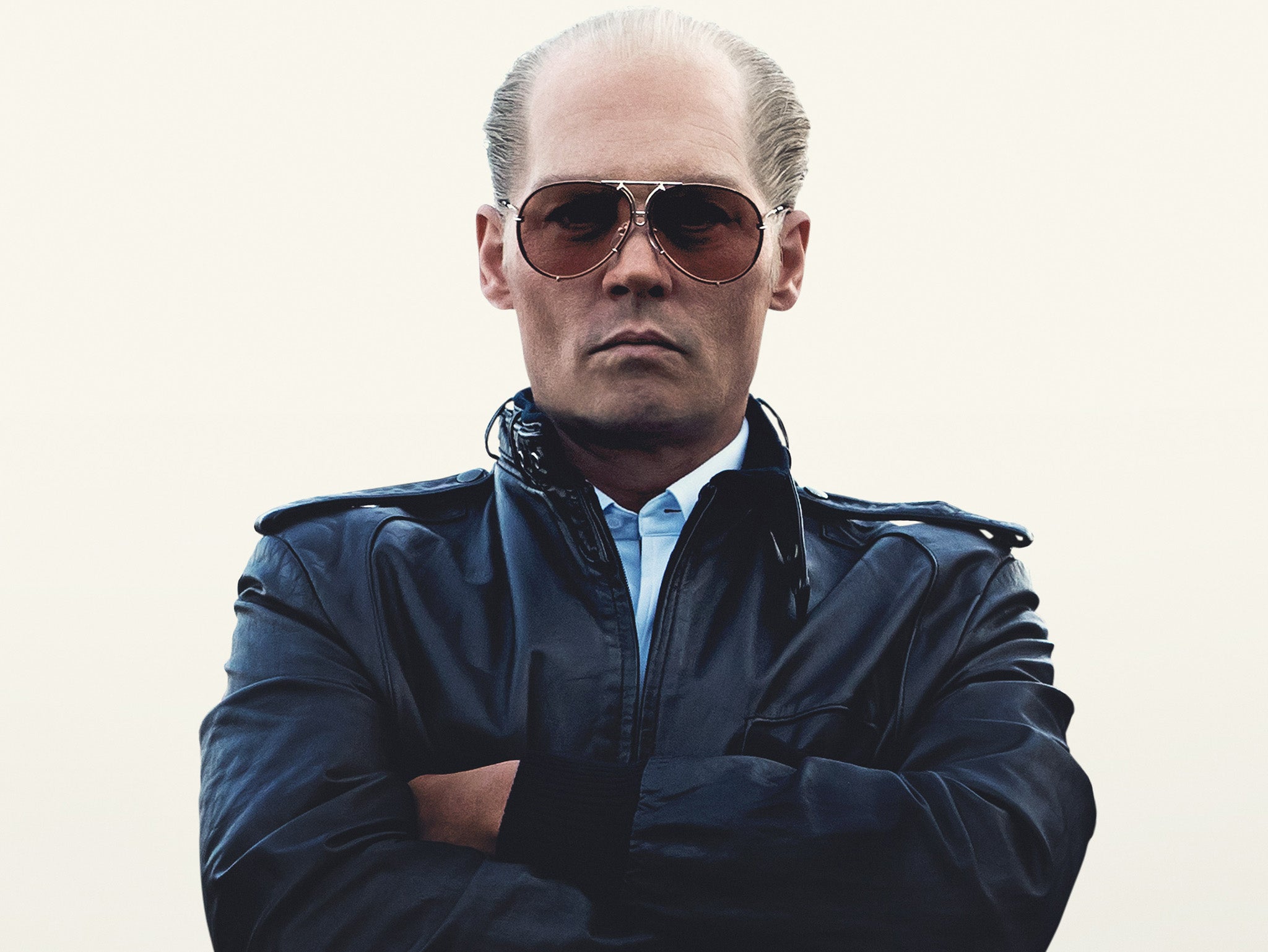 An unrecognisable Johnny Depp in Black Mass