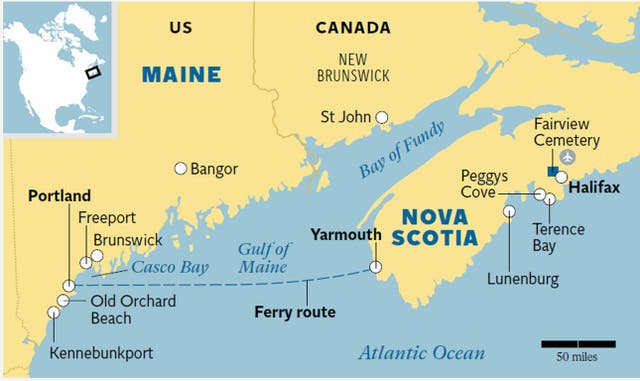 Map Of Nova Scotia And Maine New England And Nova Scotia: Explore Both Destinations On A Twin-Centre  Trip | The Independent | The Independent