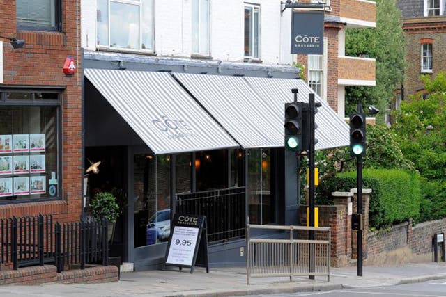 French fancy: the Highgate branch of Côte, where Kate Moss was spotted
