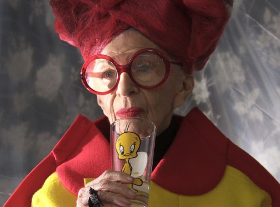 Tres chic: Iris Apfel, a New York fashion icon, is the  focus of one of the late Albert Maysles’ last films