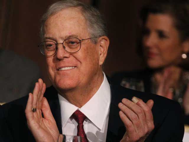 David Koch, along with his brother Charles, are members of the political network backing the summer canvassing