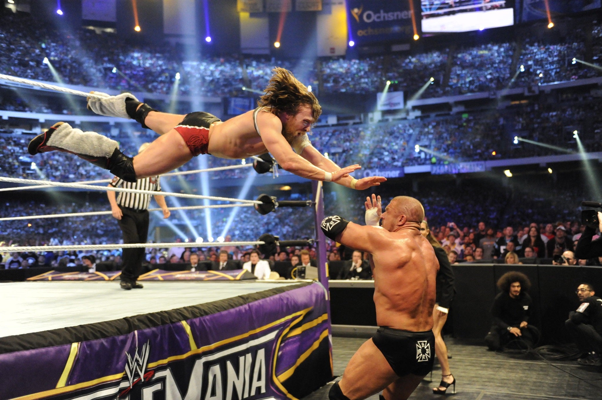 Bryan defeated Triple H at WrestleMania before going on to win the WWE title