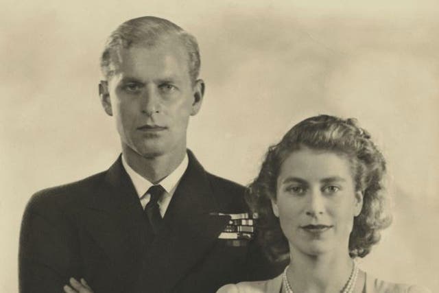 The gaffer: Prince Philip and the future Queen in 1947