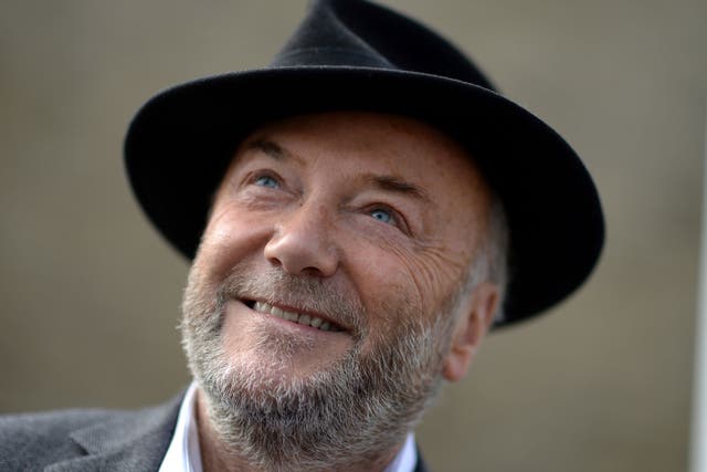 George Galloway during his campaigning efforts before the 2015 General Election
