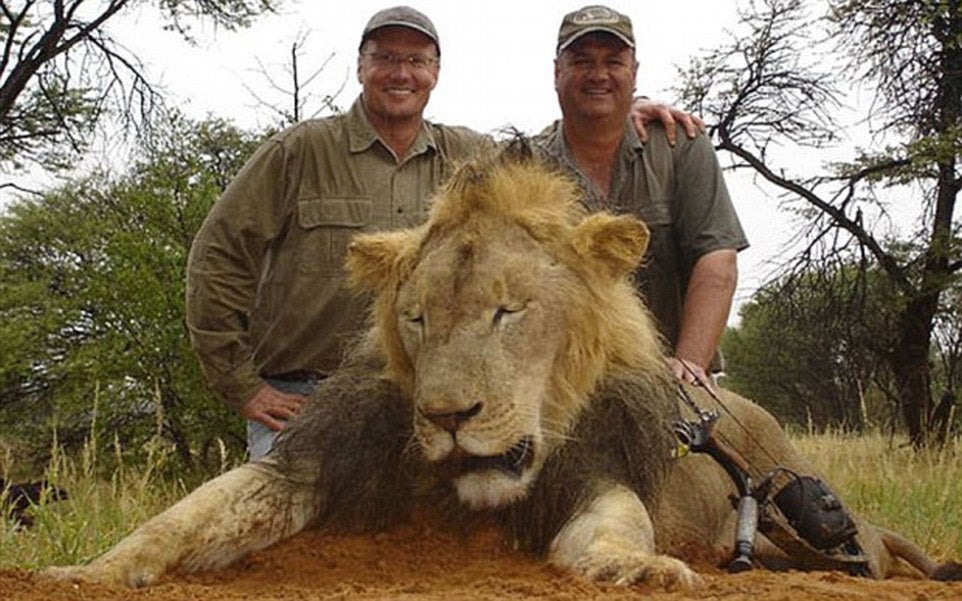 Walt Palmer, left, who killed Cecil the Zimbabwean lion