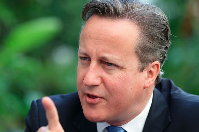 David Cameron described the migrants as a 'swarm'