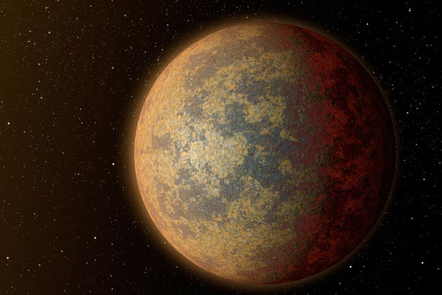 An artist's impression of an exoplanet with the potential to support life