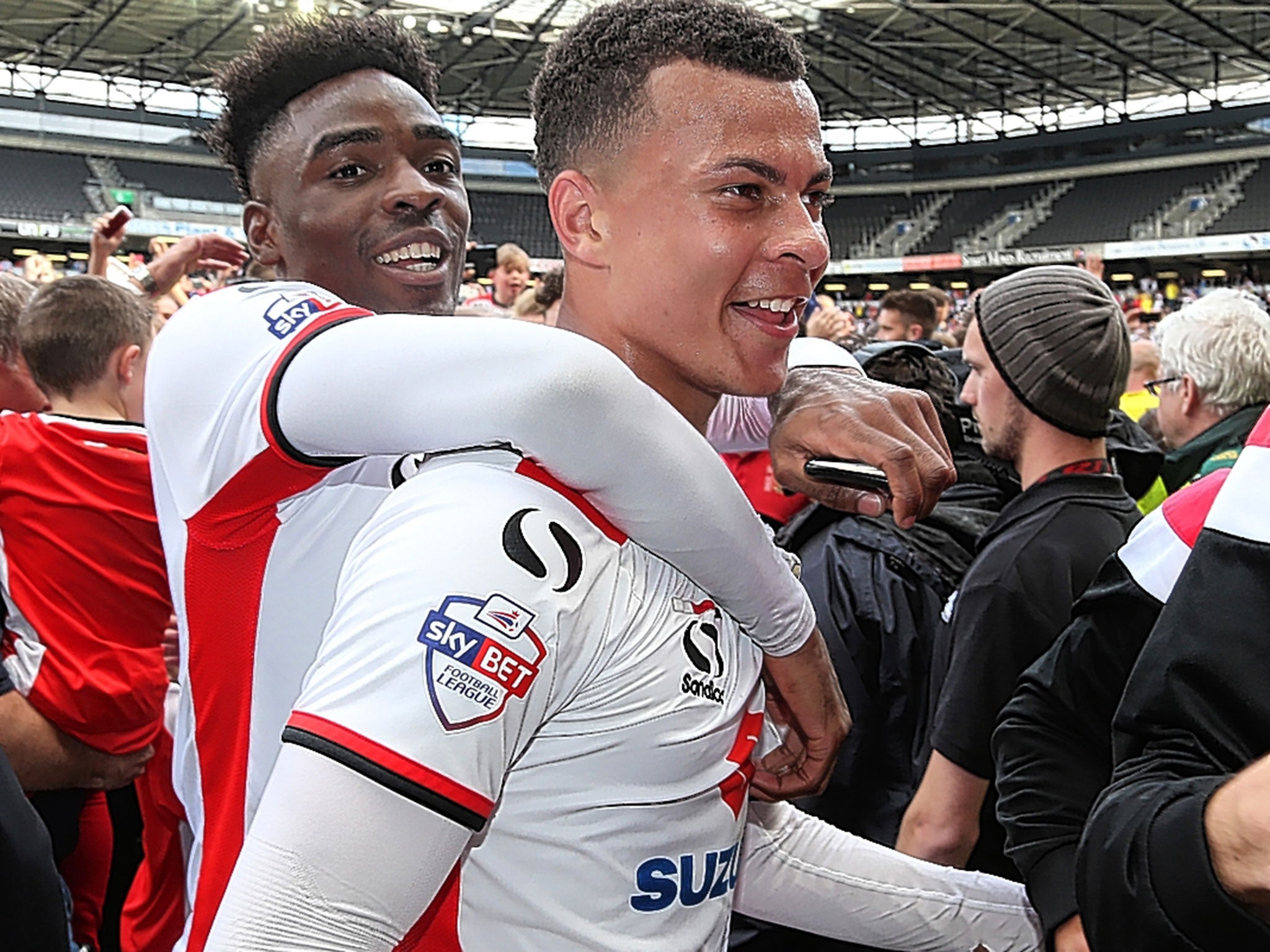 Dele Alli (right), who excelled at MK Dons last season, is an astute signing by Paul Mitchell at Tottenham