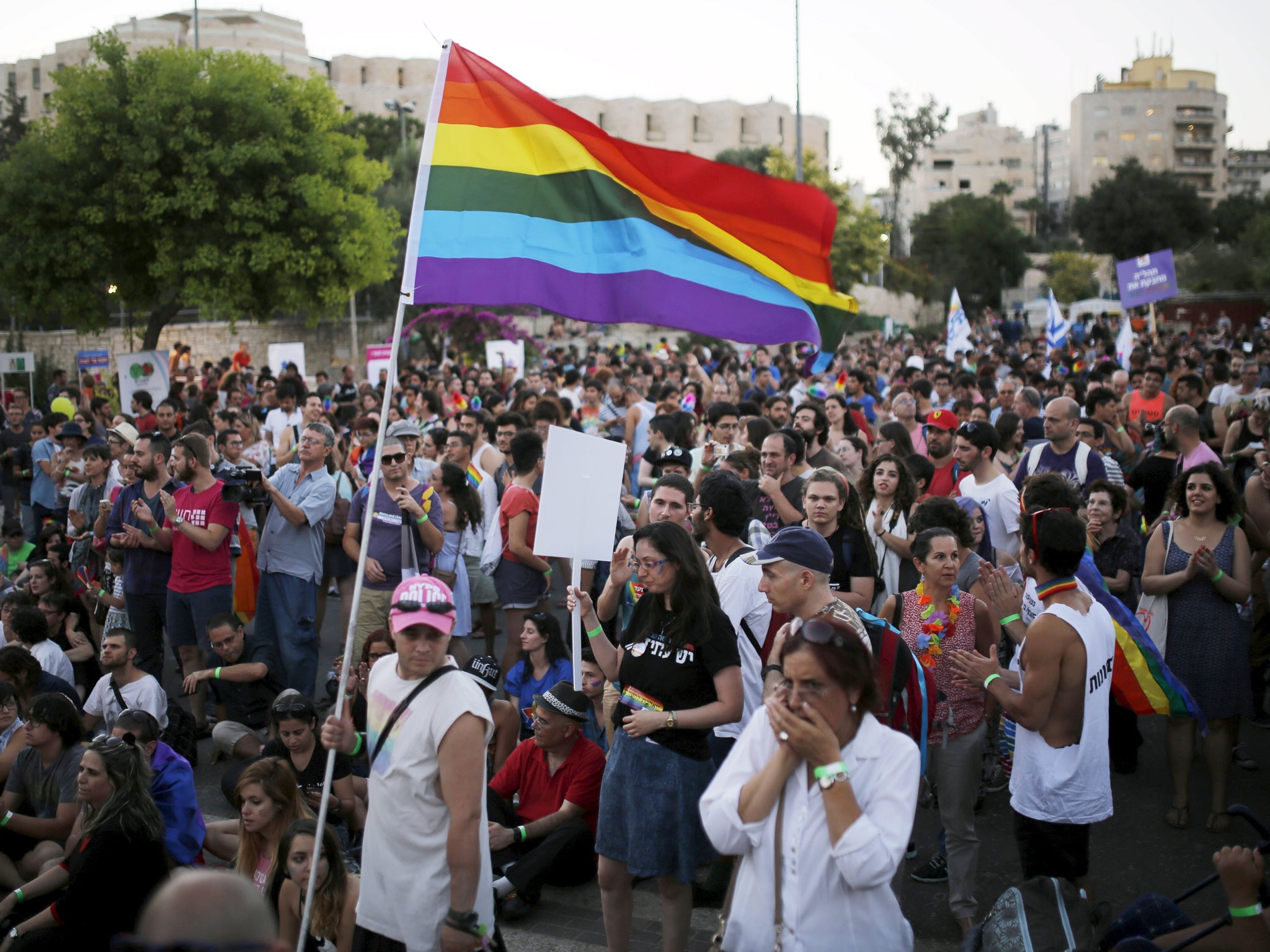 Five others were injured at the annual LGBT parade