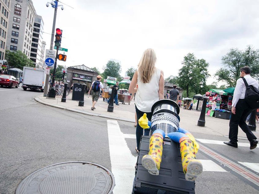 The hitchBOT had been on a tour of the US when it was vandalised in Philadelphia