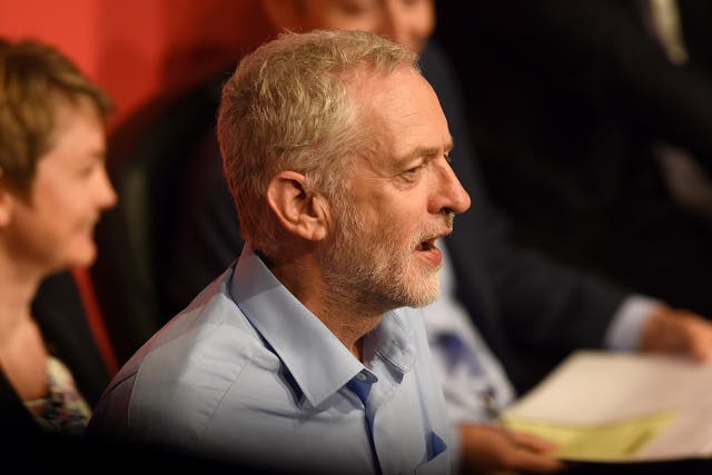 Jeremy Corbyn could be about to pull off a shock victory over the mainstream candidates Andy Burnham, Yvette Cooper and Liz Kendall (AFP/Getty)