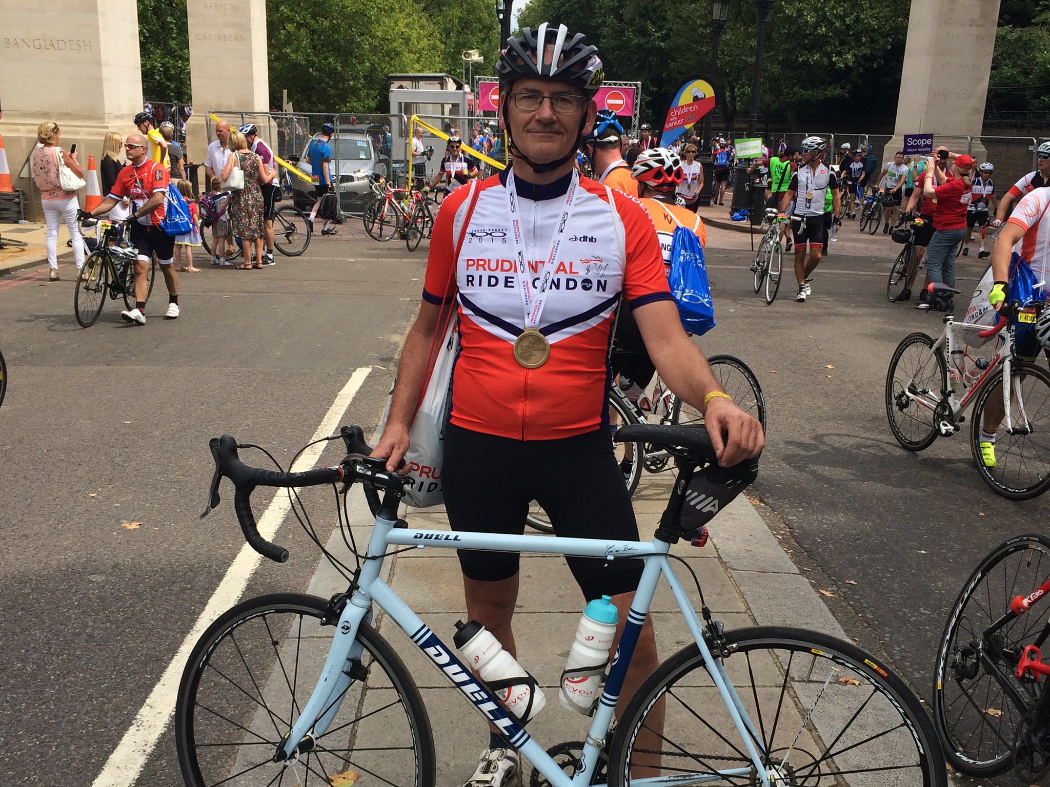 Simon O'Hagan was one among 25,824 riders who took part in this year's Prudential RideLondon-Surrey 100 race