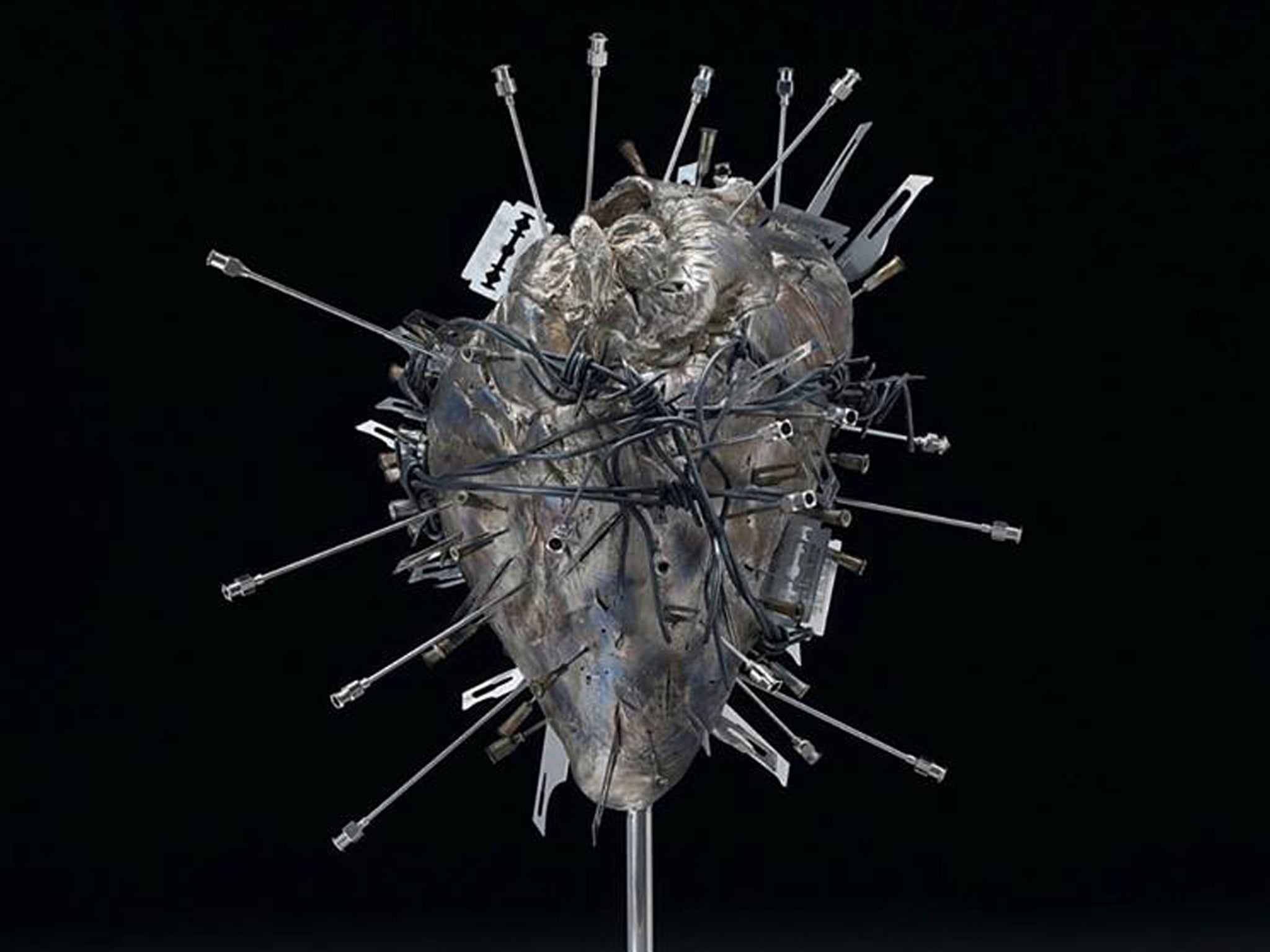 ‘The Sacred Heart’ by Damien Hirst, was advertised for sale on the gallery’s website