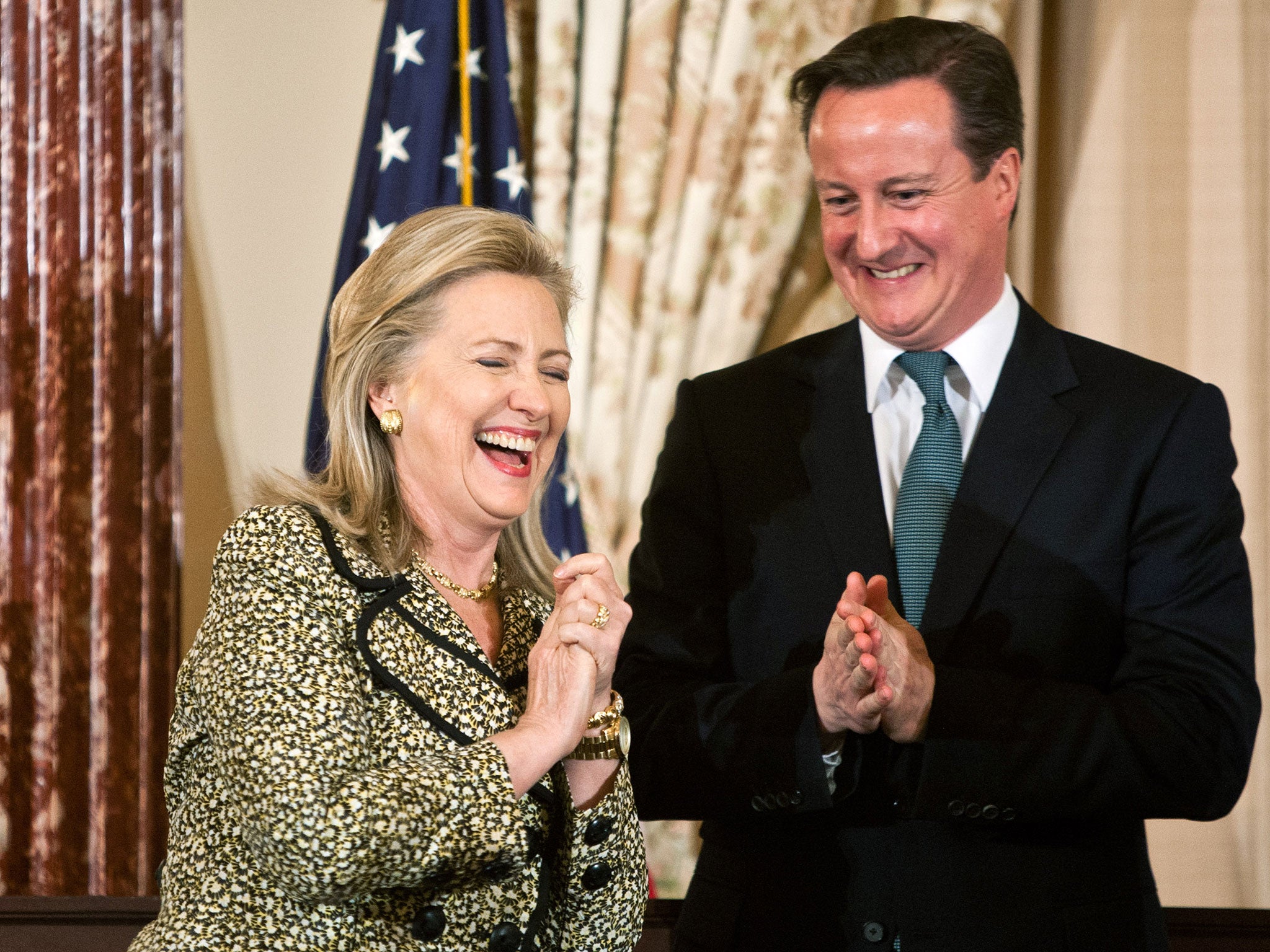 The emails released from Clinton's email system include damning criticism of David Cameron