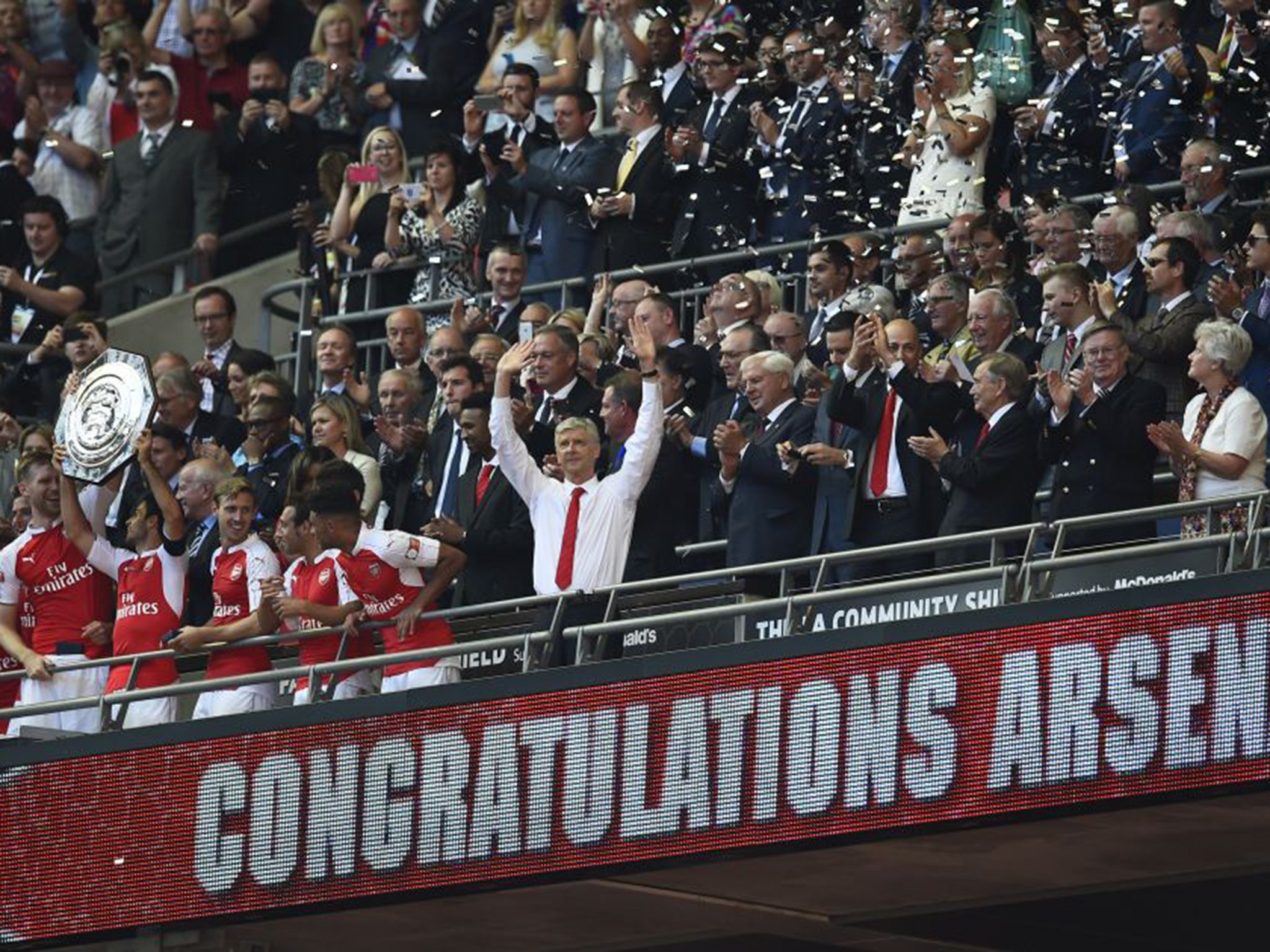 Hold the champagne for now, Arsene