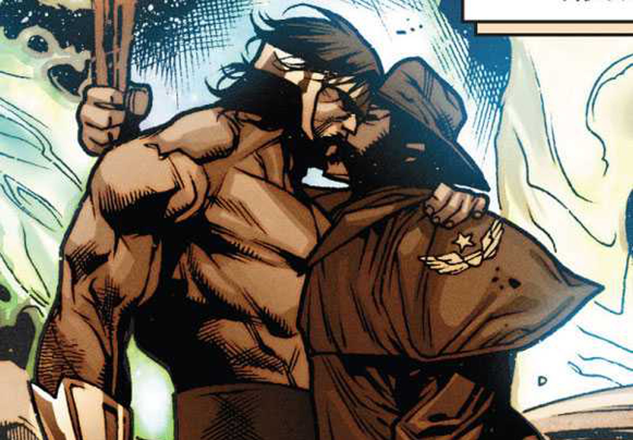 Hercules and Wolverine share a kiss