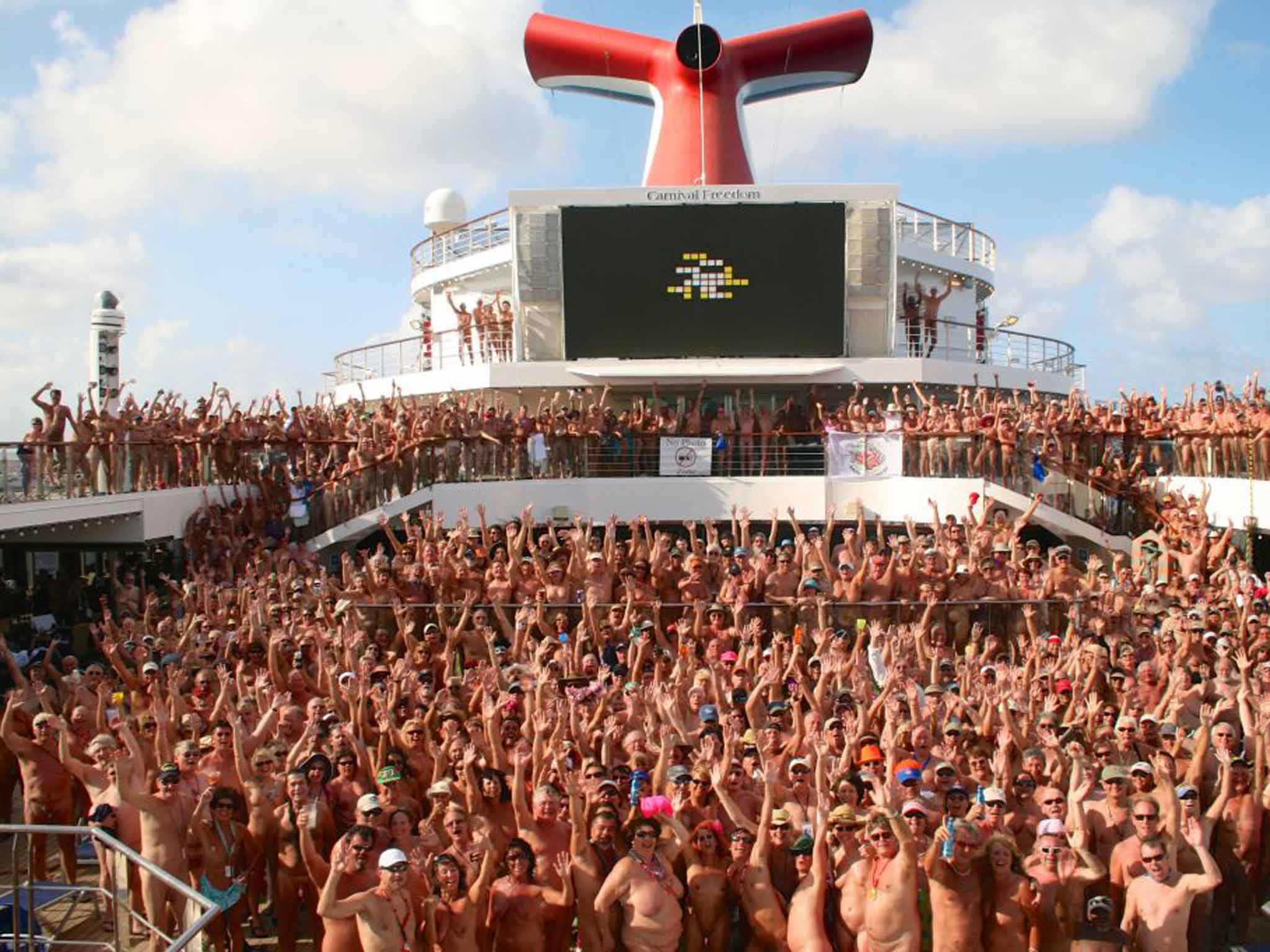 Nude cruise ship