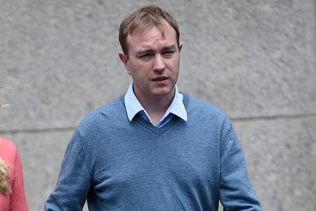 Tom Hayes, a former trader at UBS and Citigroup, outside Southwark Crown Court, where he was convicted of rigging Libor rates