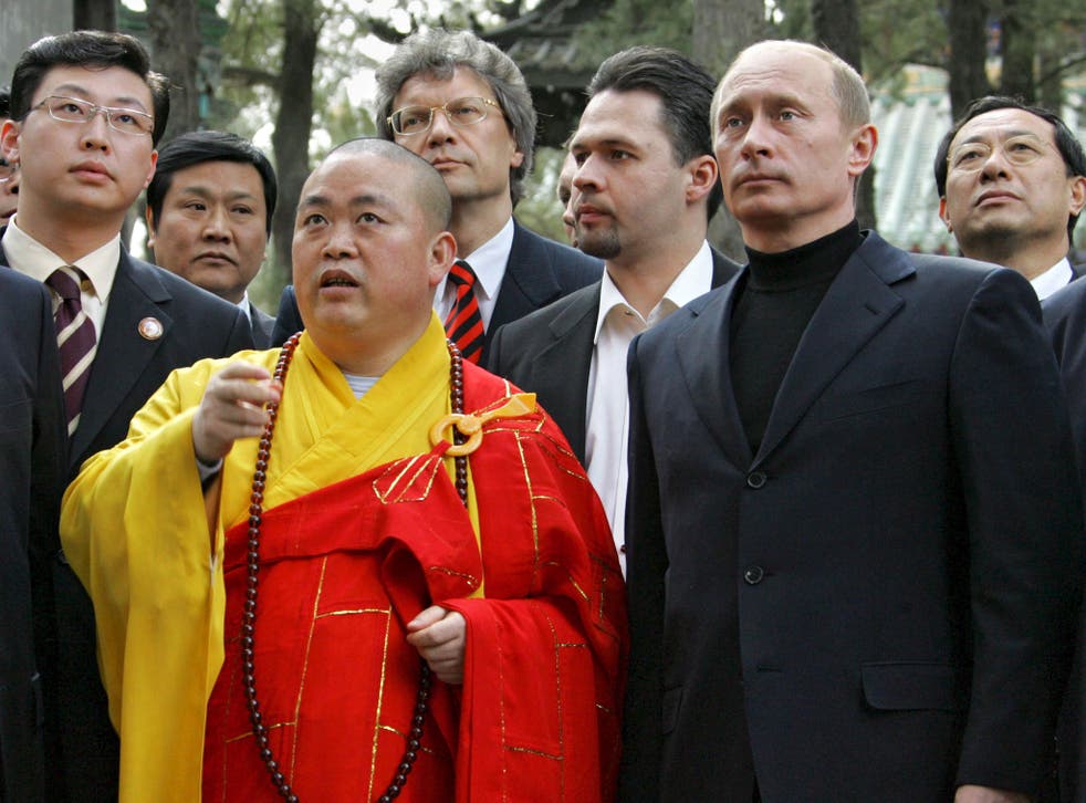 Master Shi, who is accused of fathering children with two women, has hosted world leaders such as Vladimir Putin
