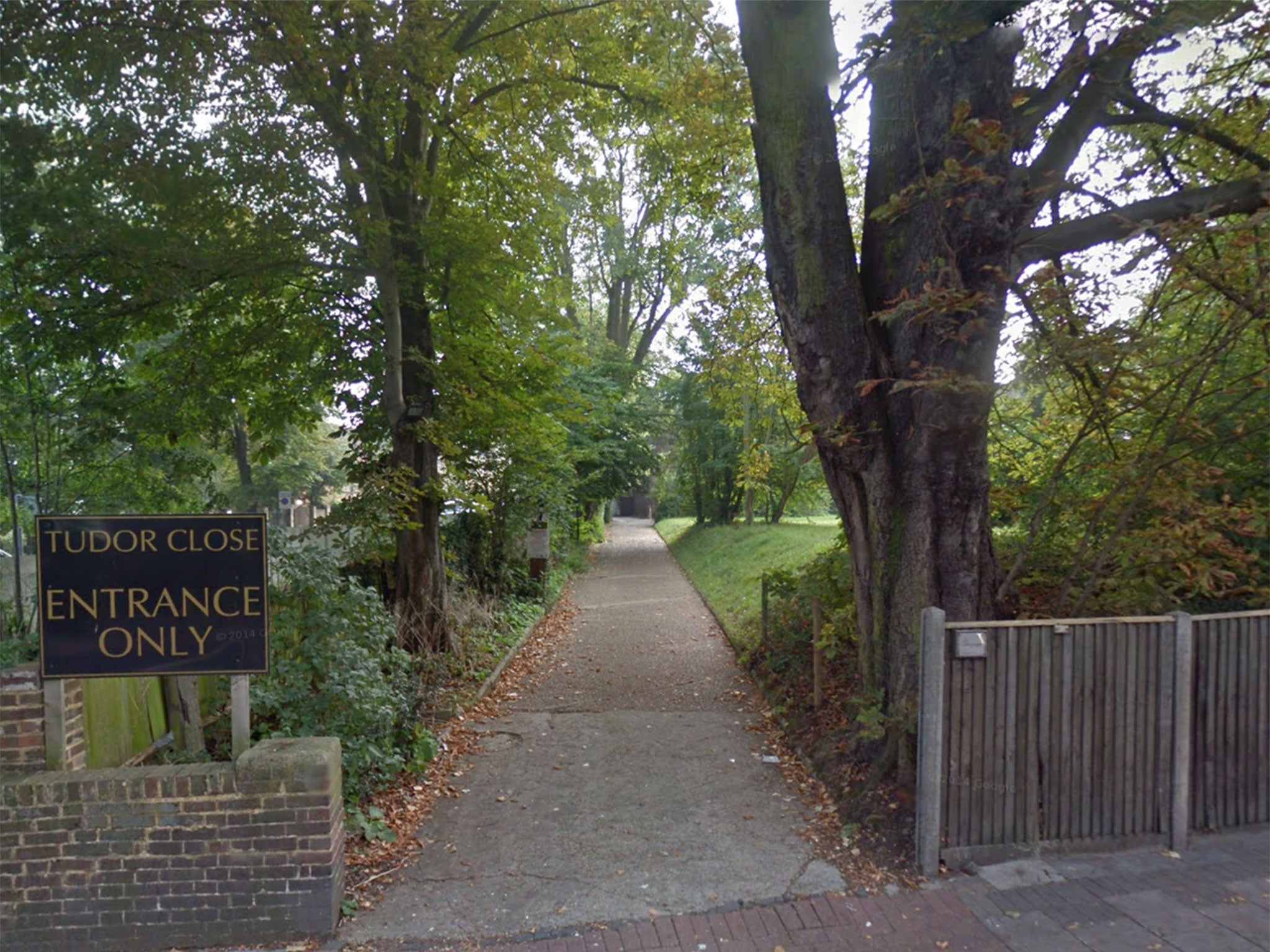 Tudor Close, where a woman was raped in Brixton