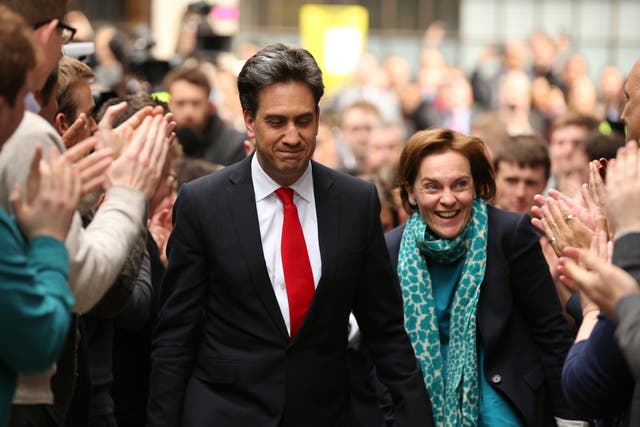 Ed Miliband arrives at Labour HQ the day after the General Election