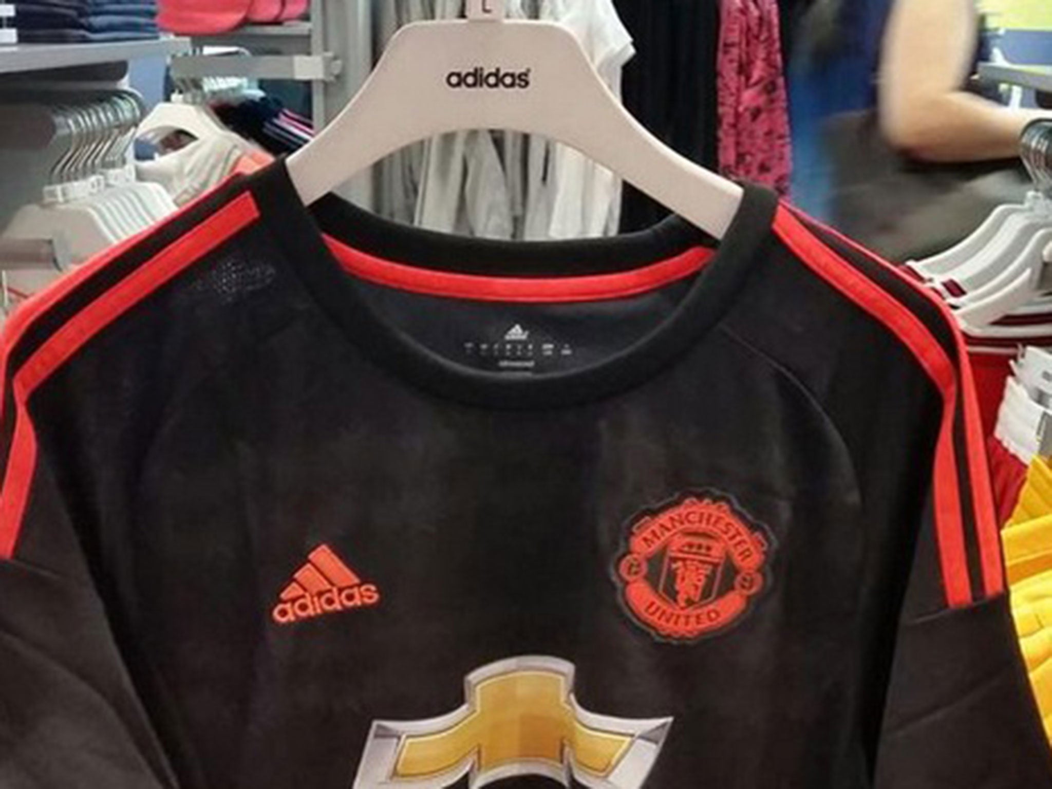 Manchester United's new third shirt on sale in Dubai