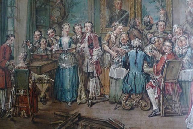 Parlour games: 'Musical Conversation' by Marcellus Laroon the Younger (1679–1772)