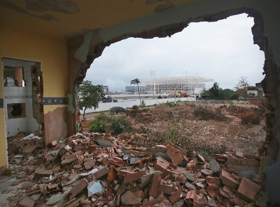 View from a Rio favela home being demolished to make way for the Olympic Park