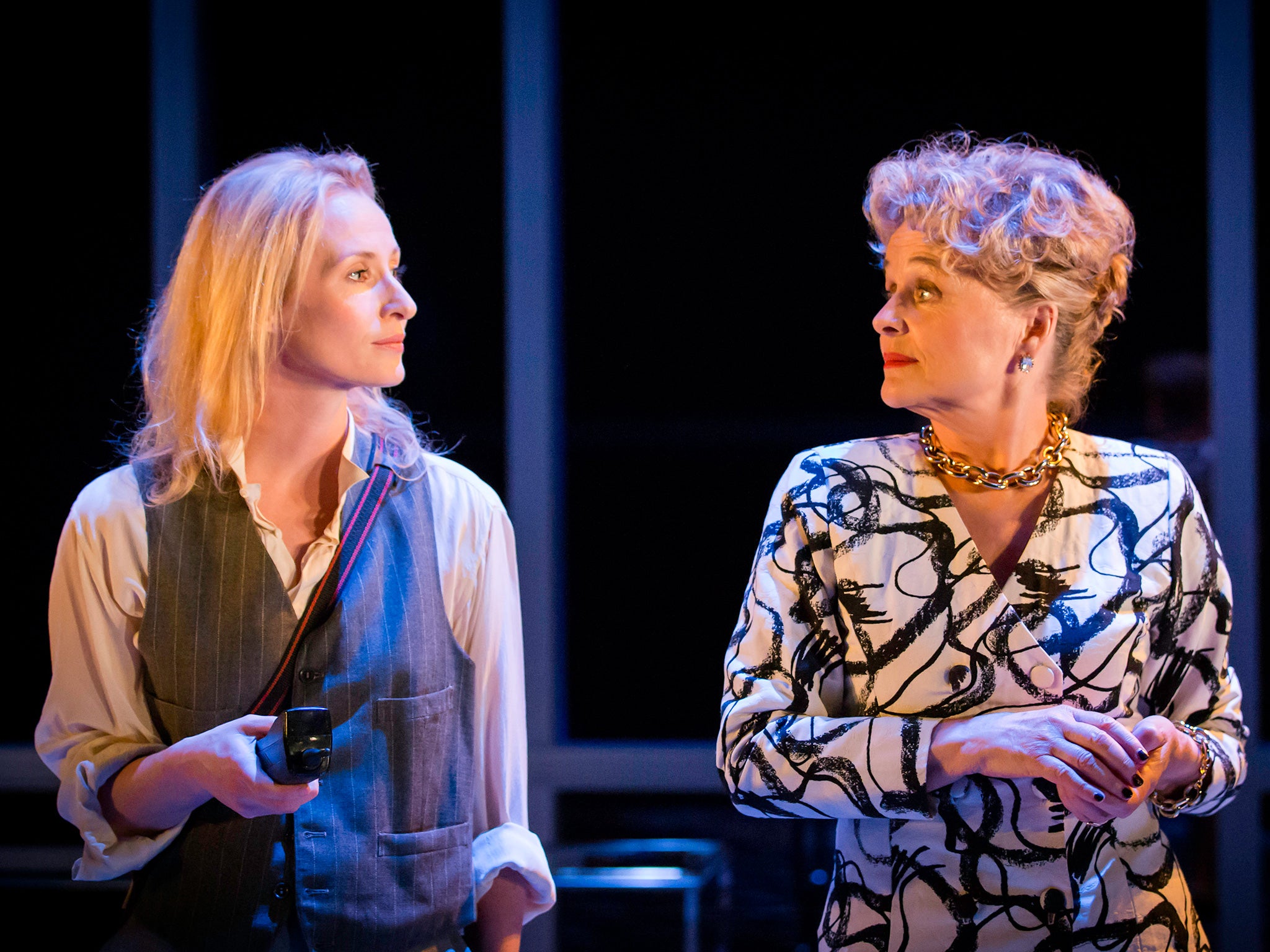 Genevieve O'Reilly (Kathryn) and Sinéad Cusack (Micheline) in Splendour at the Donmar Warehouse