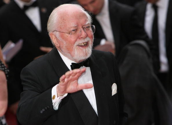 Lord Attenborough had a 'passionate belief that education is a world-changing force, which must be made available to as many people as possible', the university has said (via Dan Kitwood/Getty Images)