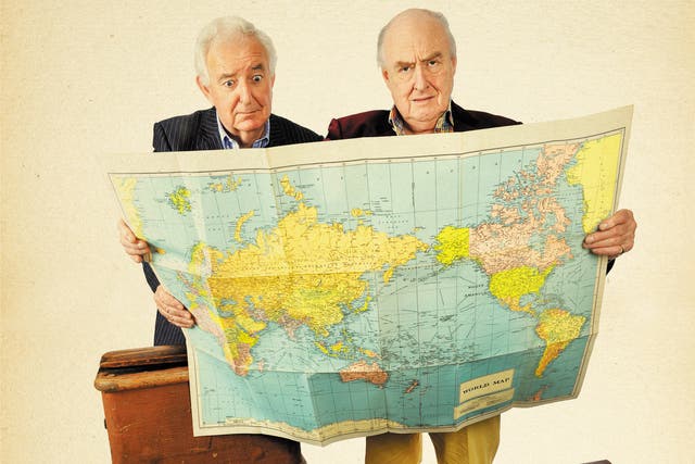 Peter Baxter, 67, and Henry Blofeld, 76, will be reminiscing about their adventures on the road