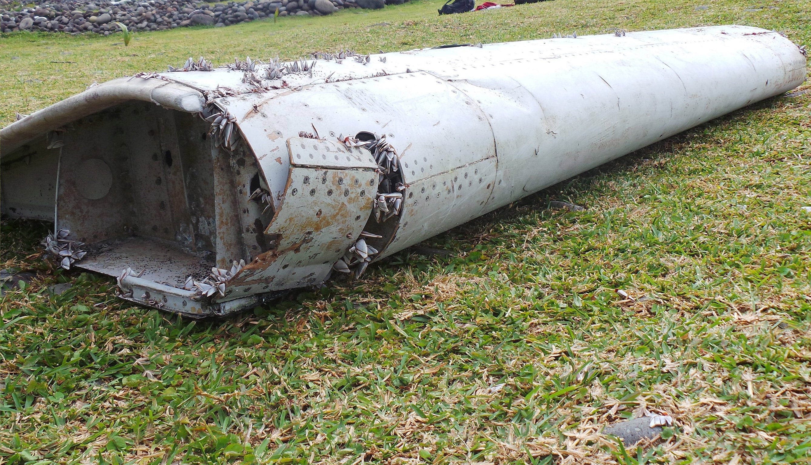 The aircraft wreckage was found on the French island of Reunion in the Indian Ocean