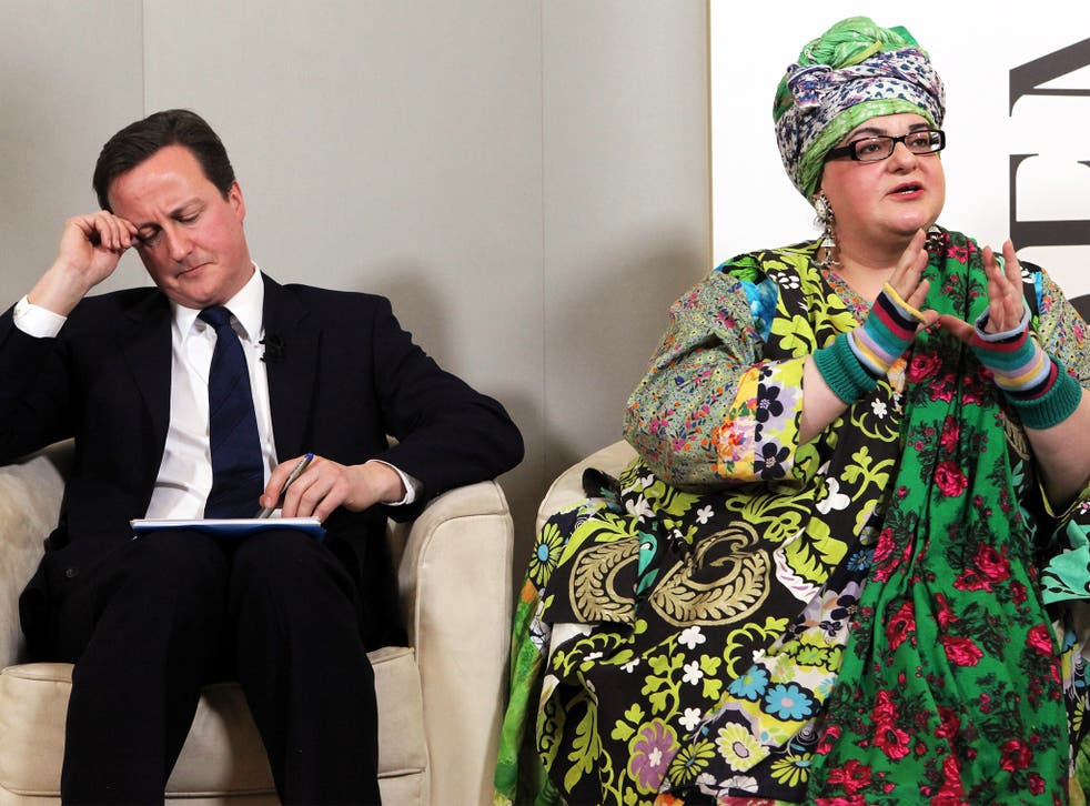The Prime Minister with Camila Batmanghelidjh, the founder of the charity 'Kids Company', in 2010