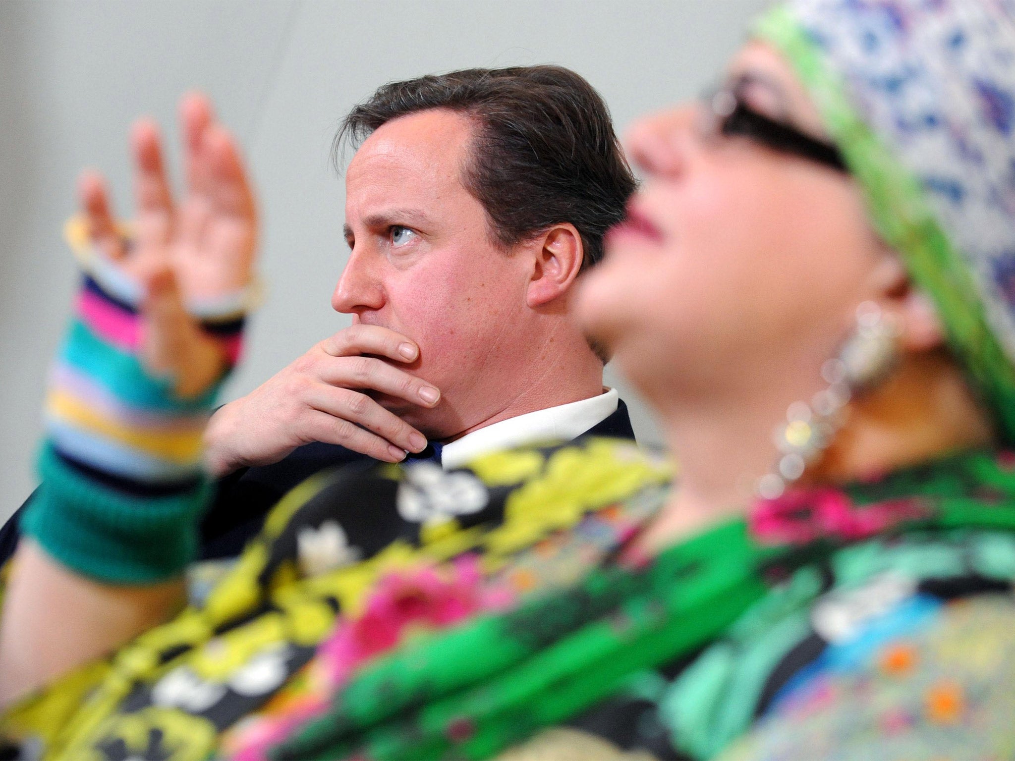 David Cameron with Camila Batmanghelidjh in 2010