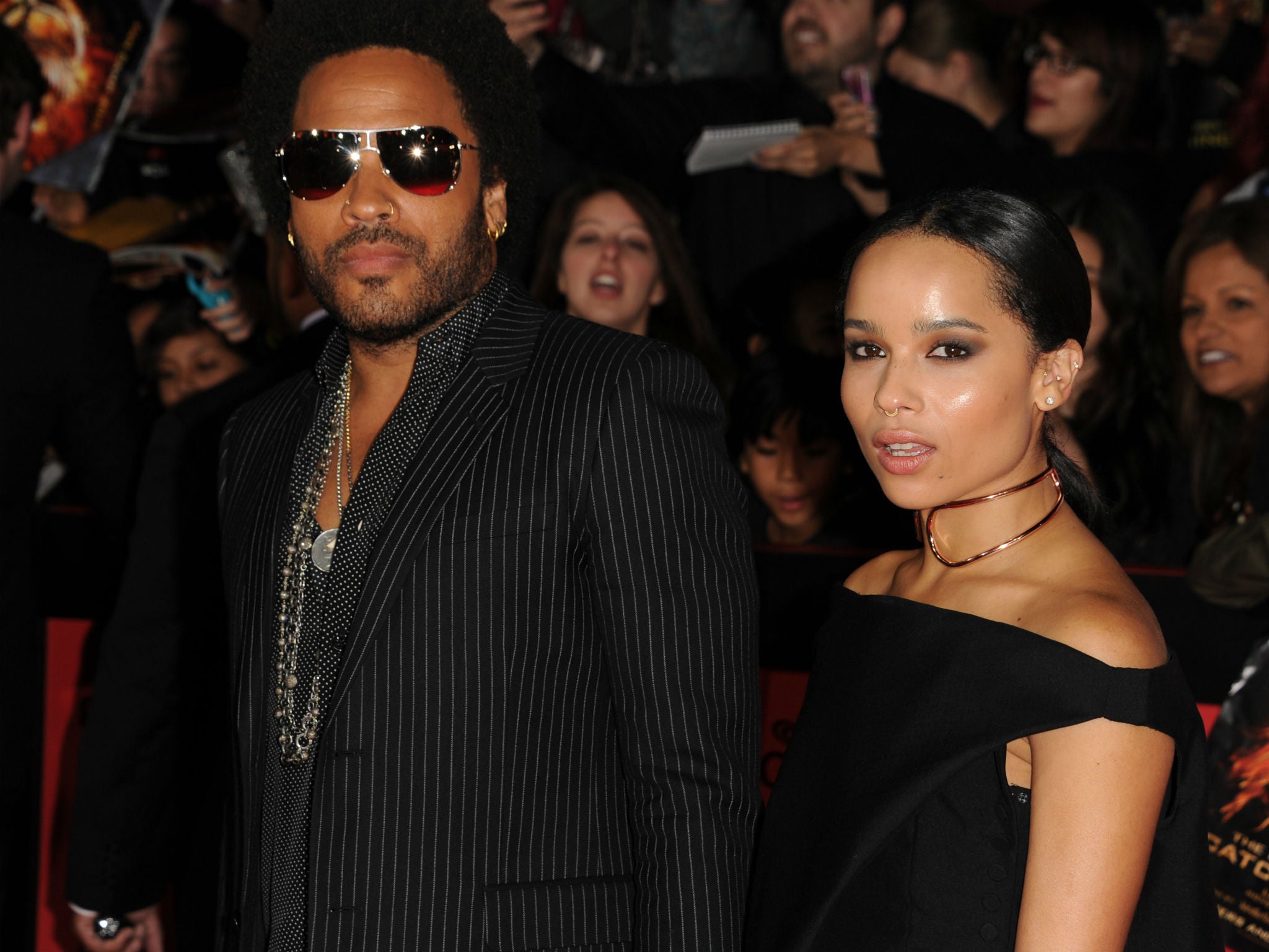 Lenny Kravitz and his daughter Zoe