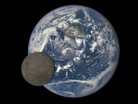 Nasa releases new video showing dark side of the moon passing over ...