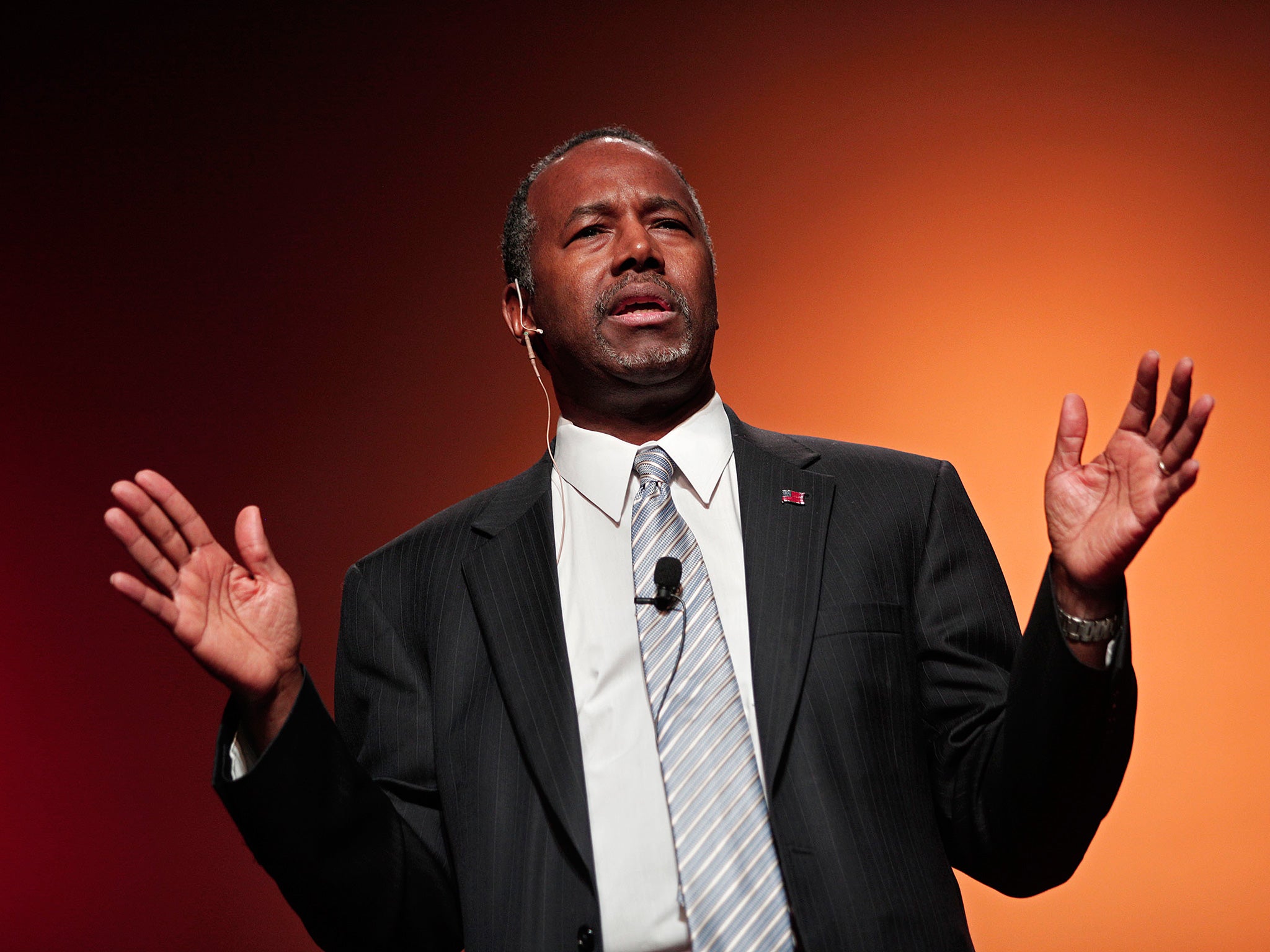 Ben Carson has sparked controversy after saying that he 'would not advocate [putting] a Muslim in charge of this nation'
