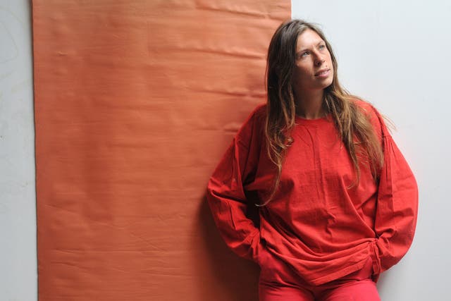 Seeing red: Samara Scott in her studio in south London